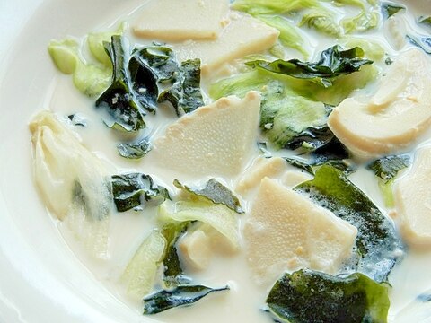 いつもの味噌汁に飽きたら❤竹の子のミルク味噌スープ